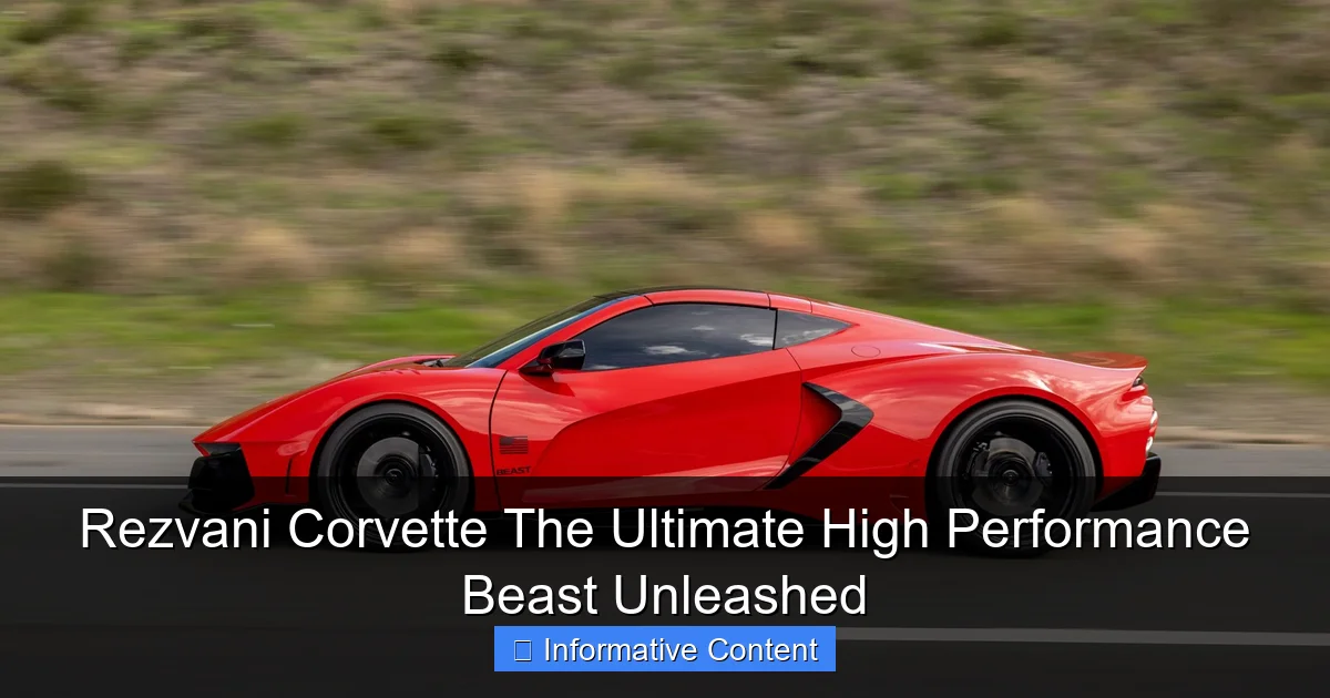 Rezvani Corvette The Ultimate High Performance Beast Unleashed