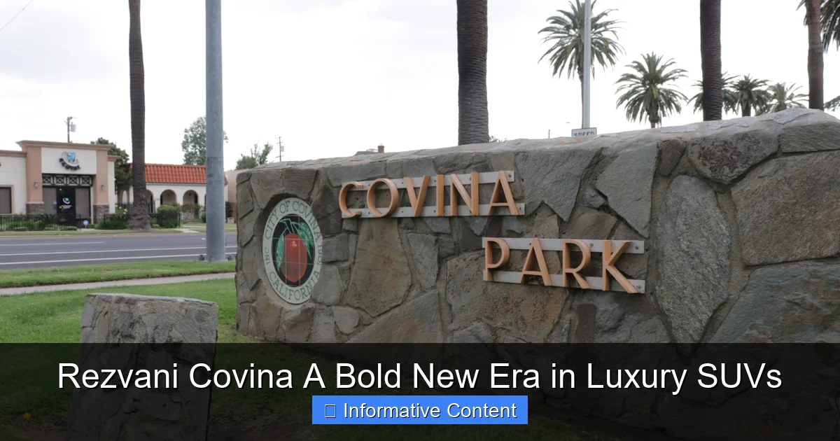 Rezvani Covina A Bold New Era in Luxury SUVs