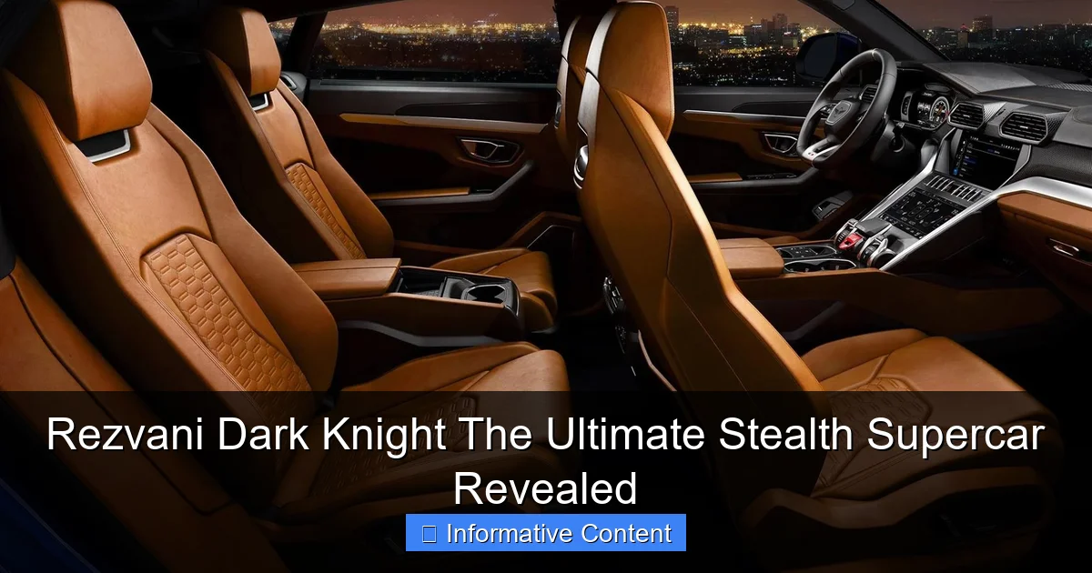 Rezvani Dark Knight The Ultimate Stealth Supercar Revealed