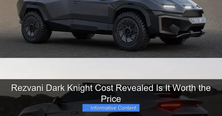 Rezvani Dark Knight Cost Revealed Is It Worth the Price