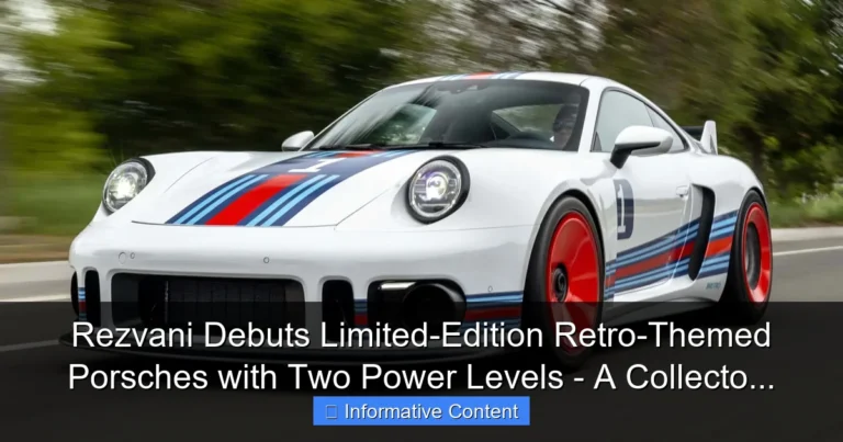 Rezvani Debuts Limited-Edition Retro-Themed Porsches with Two Power Levels - A Collecto...