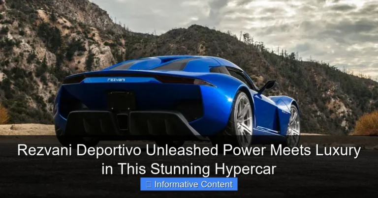 Rezvani Deportivo Unleashed Power Meets Luxury in This Stunning Hypercar