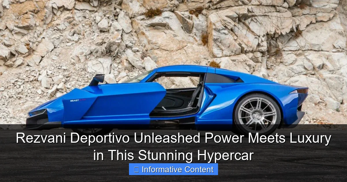 Rezvani Deportivo Unleashed Power Meets Luxury in This Stunning Hypercar