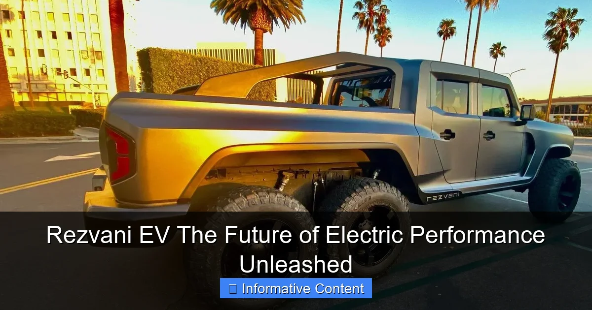 Rezvani EV The Future of Electric Performance Unleashed