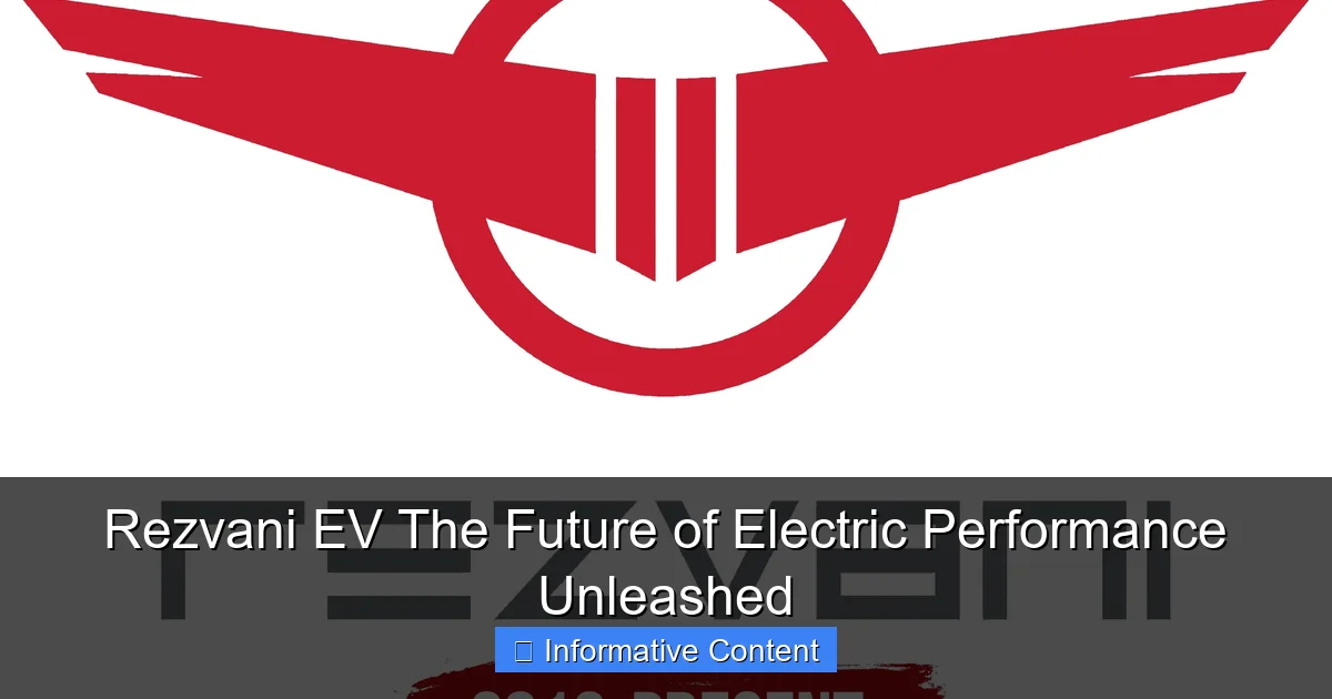 Rezvani EV The Future of Electric Performance Unleashed