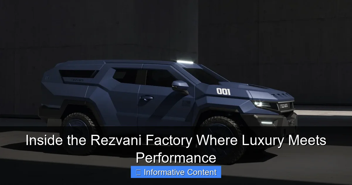 Inside the Rezvani Factory Where Luxury Meets Performance