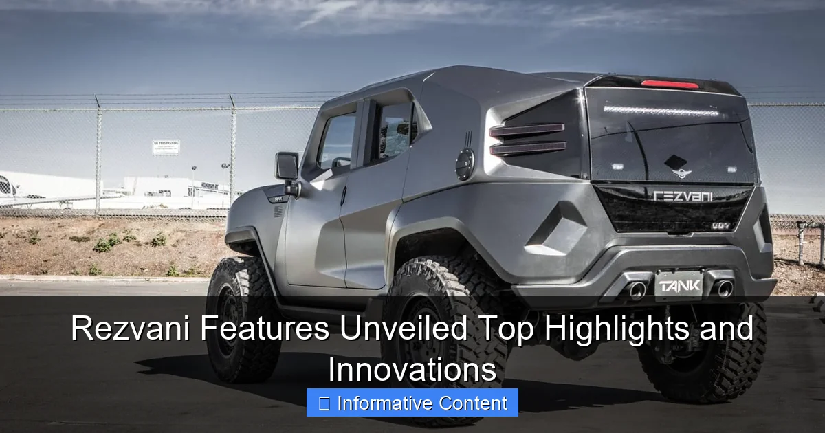 Rezvani Features Unveiled Top Highlights and Innovations