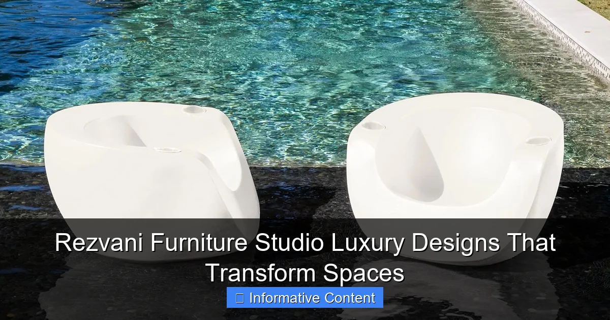 Rezvani Furniture Studio Luxury Designs That Transform Spaces