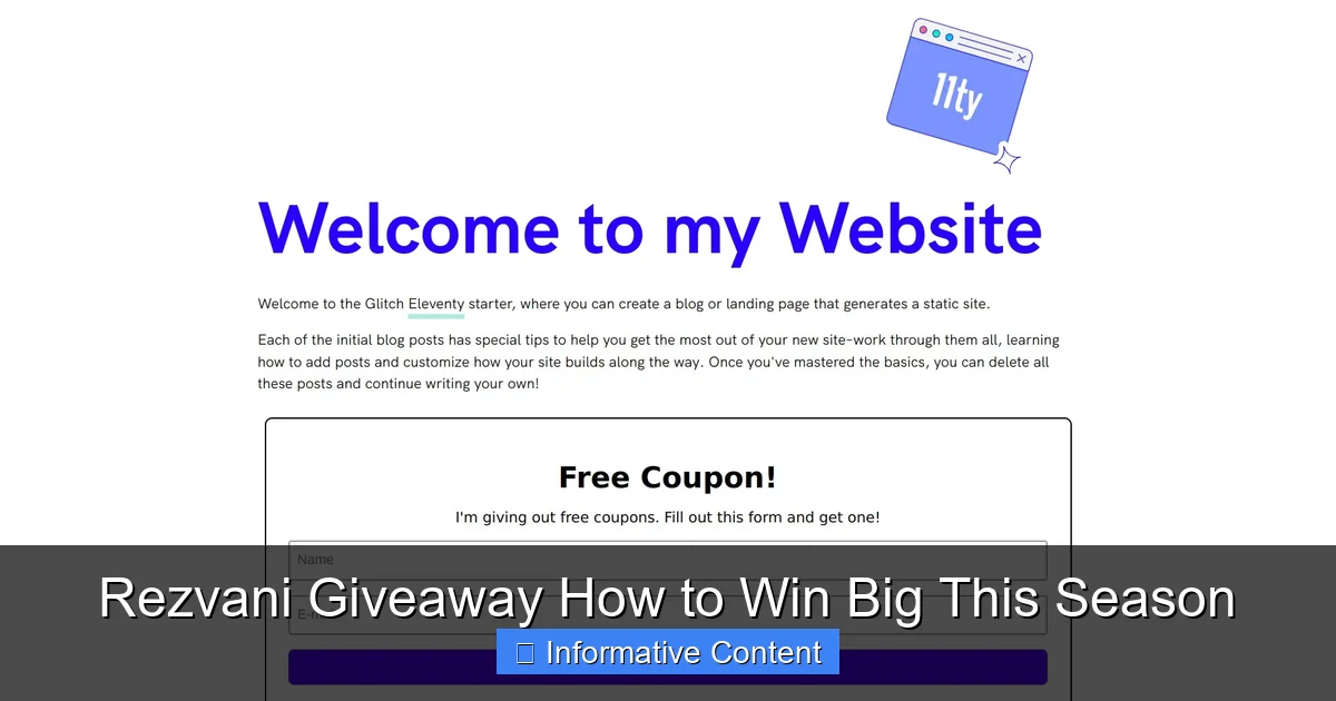 Rezvani Giveaway How to Win Big This Season