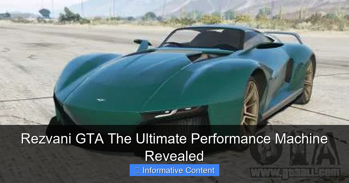Rezvani GTA The Ultimate Performance Machine Revealed