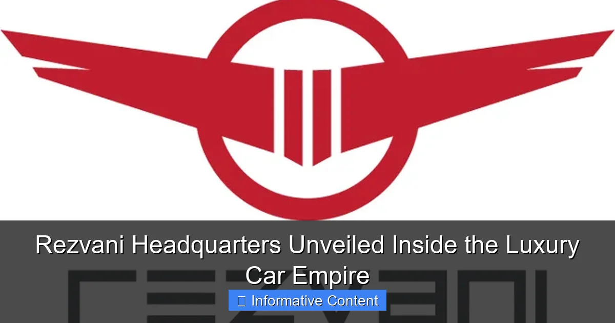 Rezvani Headquarters Unveiled Inside the Luxury Car Empire