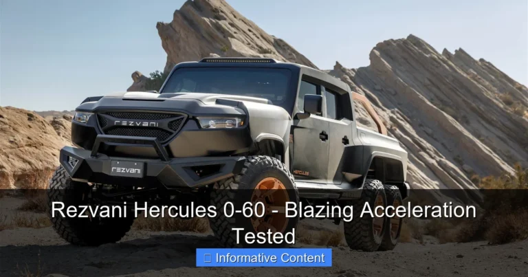Rezvani Hercules 0-60 - Blazing Acceleration Tested