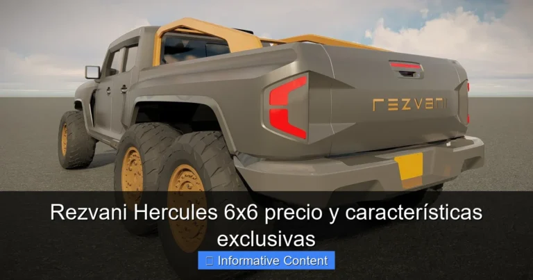 Rezvani Hercules 6x6 precio y características exclusivas