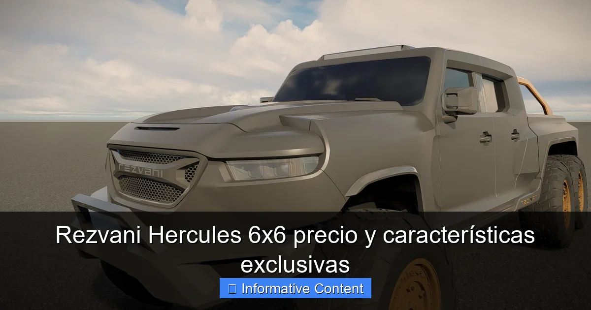 Rezvani Hercules 6x6 precio y características exclusivas