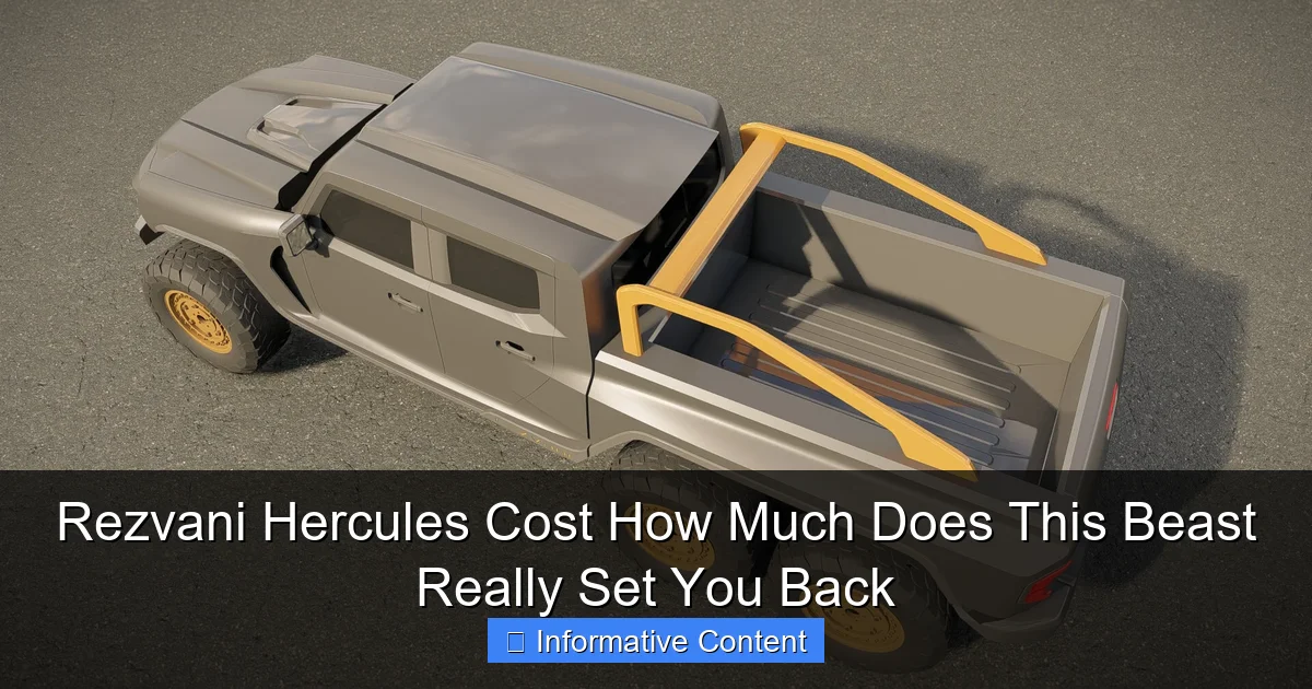 Rezvani Hercules Cost How Much Does This Beast Really Set You Back