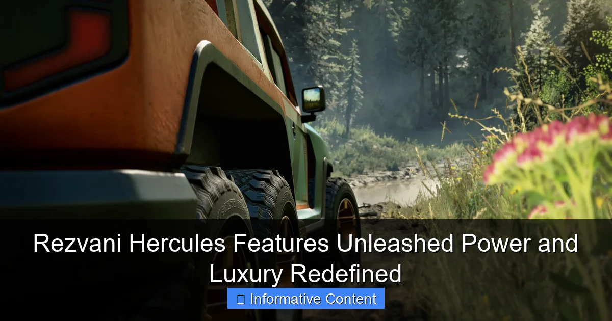 Rezvani Hercules Features Unleashed Power and Luxury Redefined
