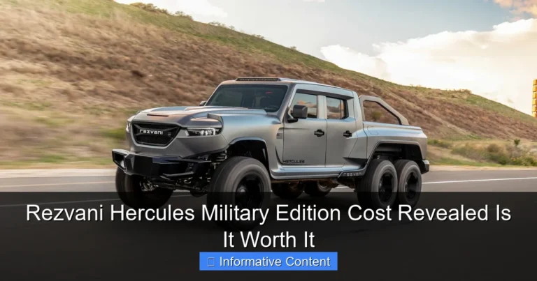 Rezvani Hercules Military Edition Cost Revealed Is It Worth It