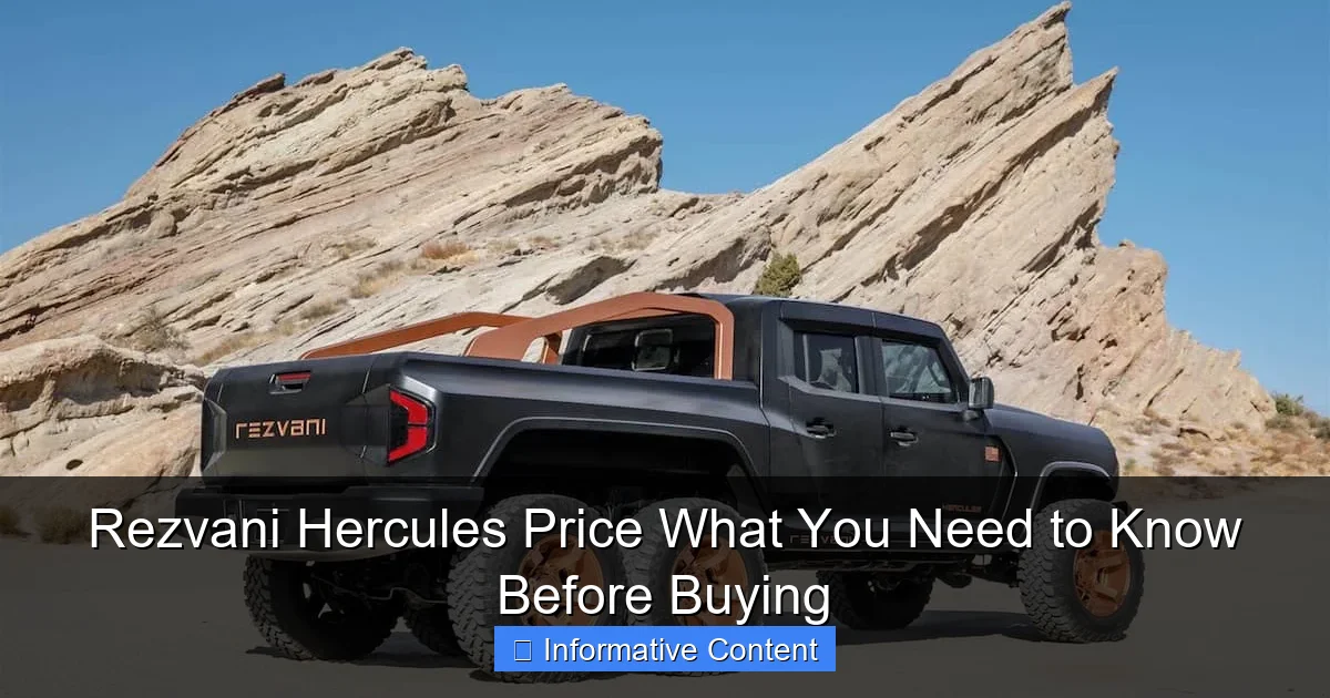 Rezvani Hercules Price What You Need to Know Before Buying