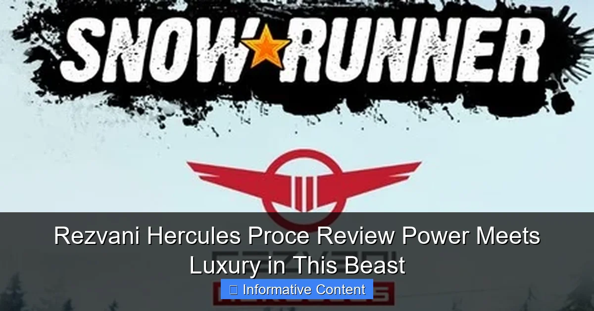Rezvani Hercules Proce Review Power Meets Luxury in This Beast