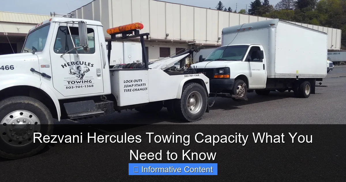 Rezvani Hercules Towing Capacity What You Need to Know