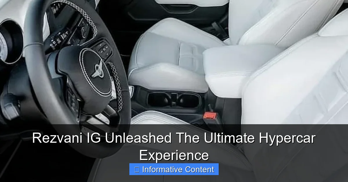 Rezvani IG Unleashed The Ultimate Hypercar Experience