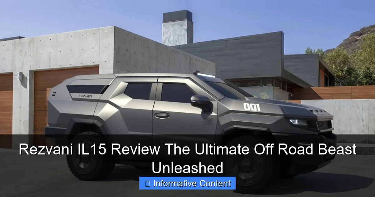Rezvani IL15 Review The Ultimate Off Road Beast Unleashed