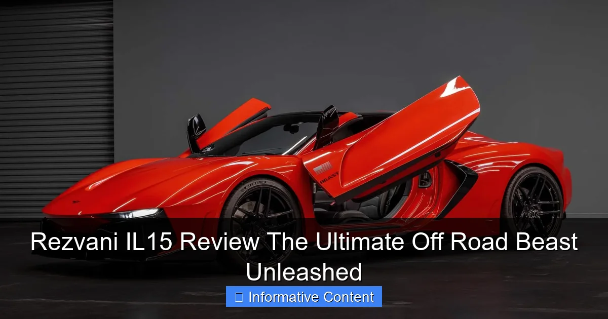 Rezvani IL15 Review The Ultimate Off Road Beast Unleashed