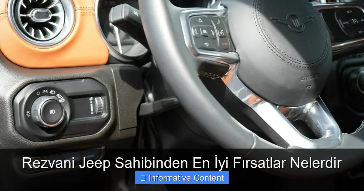 Rezvani Jeep Sahibinden En İyi Fırsatlar Nelerdir