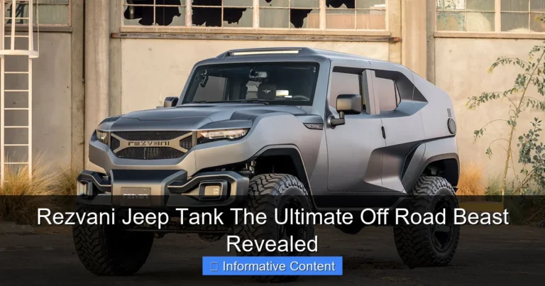 Rezvani Jeep Tank The Ultimate Off Road Beast Revealed