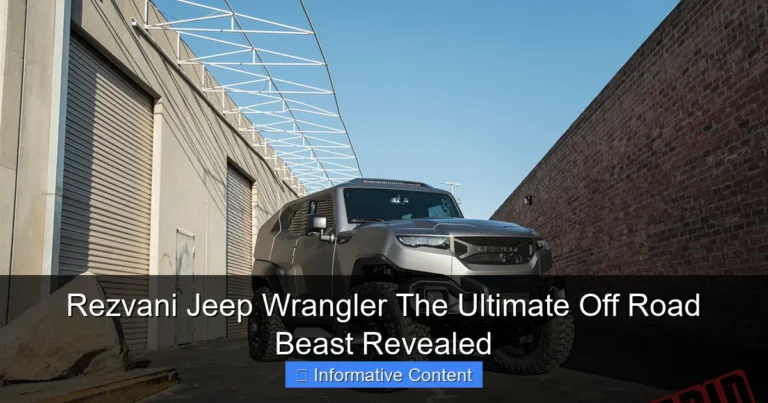 Rezvani Jeep Wrangler The Ultimate Off Road Beast Revealed
