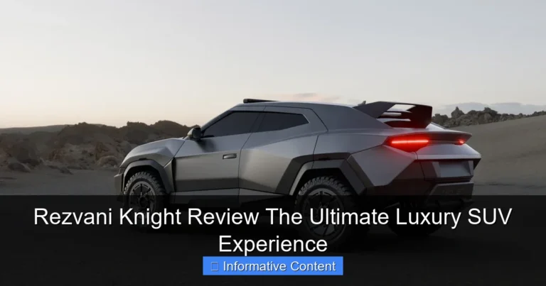 Rezvani Knight Review The Ultimate Luxury SUV Experience
