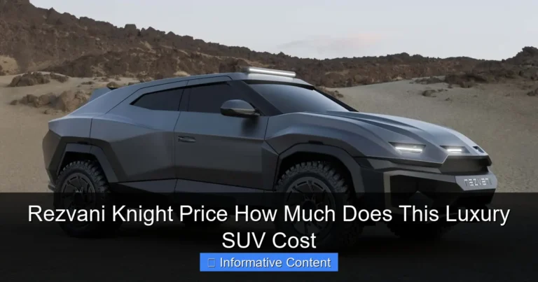 Rezvani Knight Price How Much Does This Luxury SUV Cost