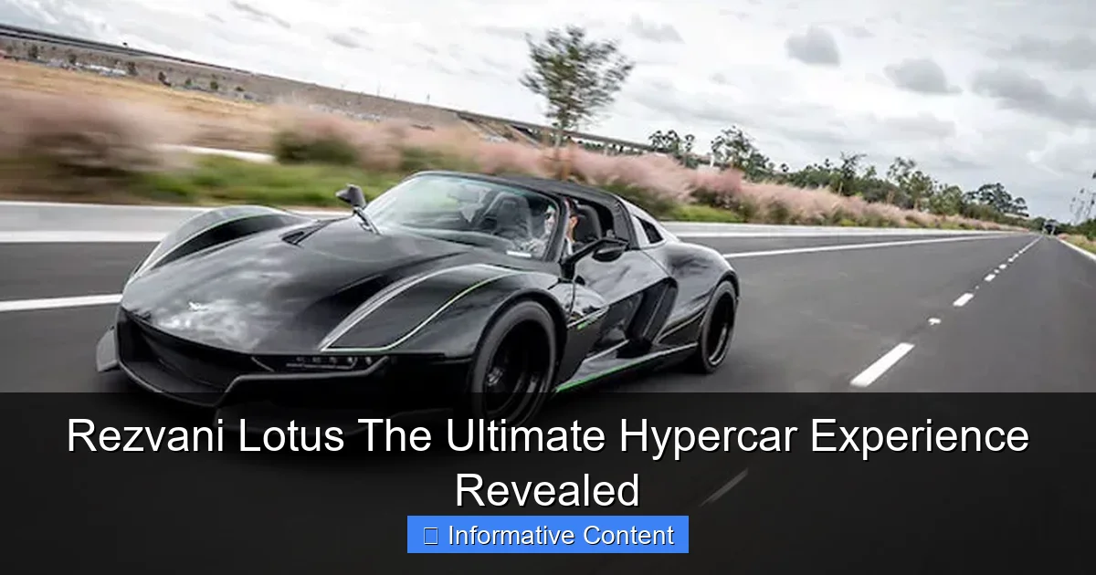 Rezvani Lotus The Ultimate Hypercar Experience Revealed