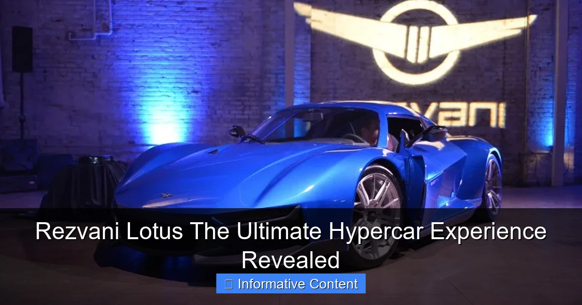Rezvani Lotus The Ultimate Hypercar Experience Revealed