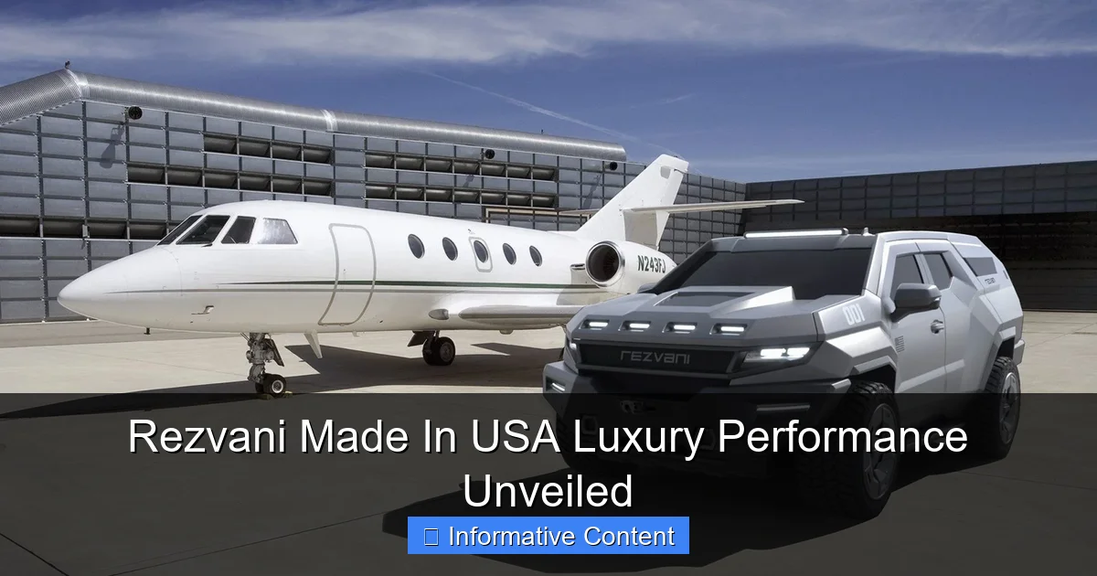Rezvani Made In USA Luxury Performance Unveiled