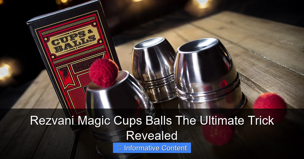 Rezvani Magic Cups Balls The Ultimate Trick Revealed