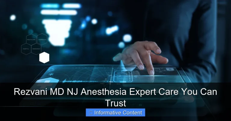 Rezvani MD NJ Anesthesia Expert Care You Can Trust