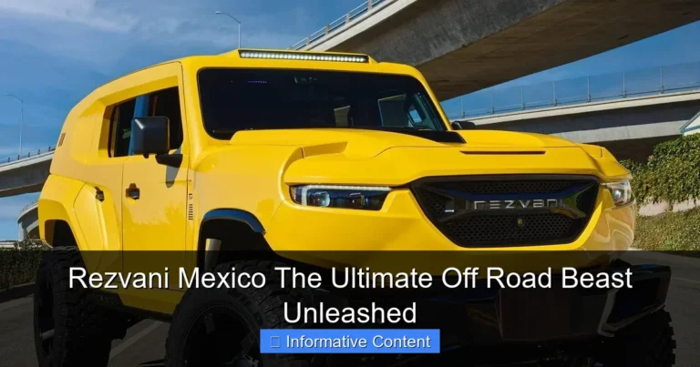 Rezvani Mexico The Ultimate Off Road Beast Unleashed