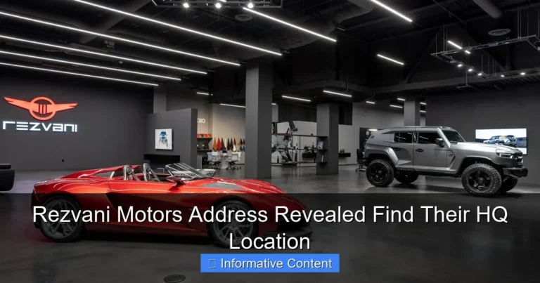 Rezvani Motors Address Revealed Find Their HQ Location