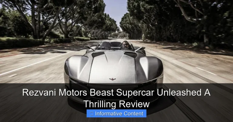 Rezvani Motors Beast Supercar Unleashed A Thrilling Review