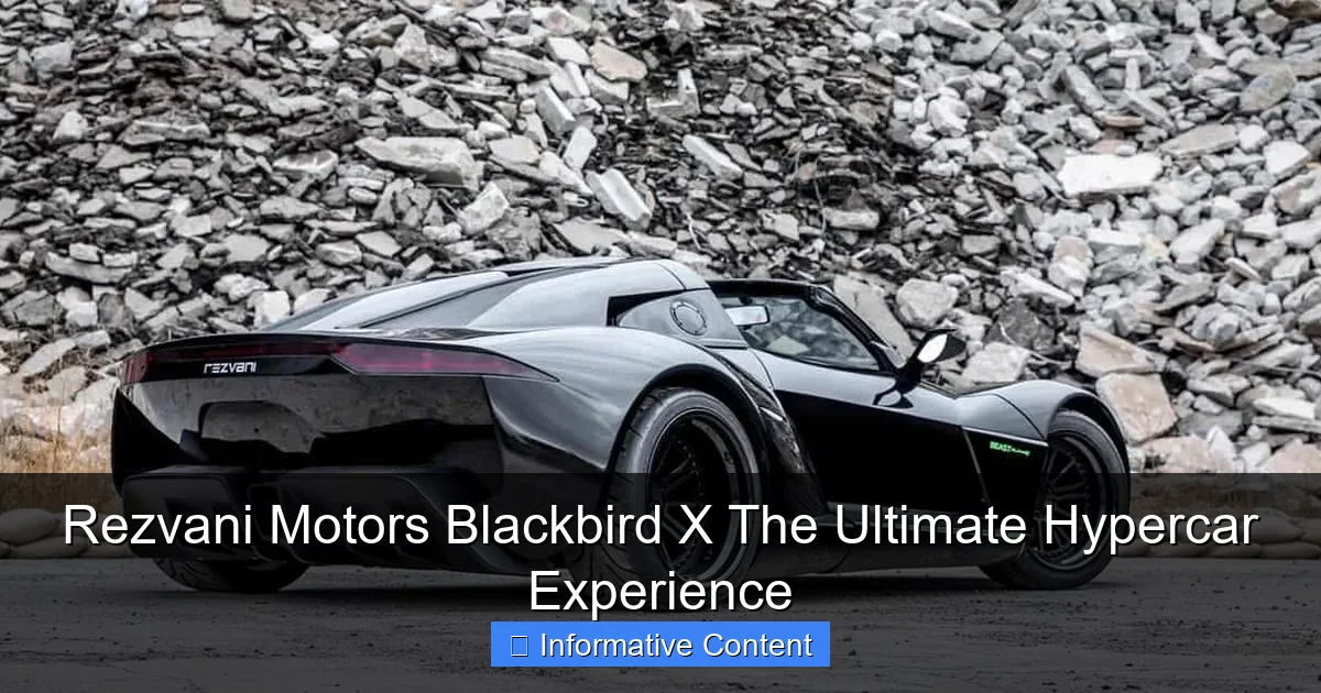 Rezvani Motors Blackbird X The Ultimate Hypercar Experience