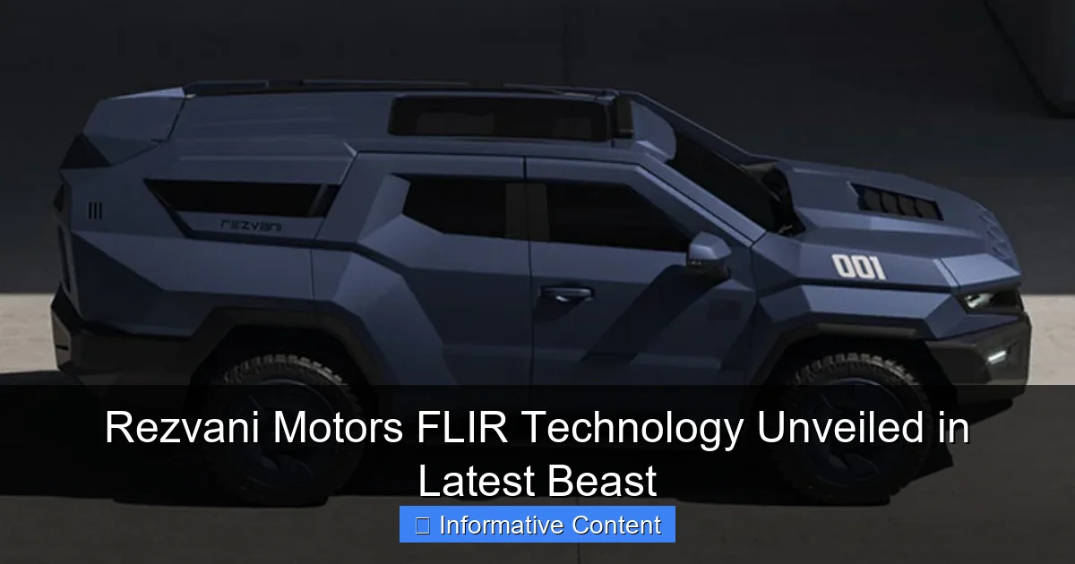 Rezvani Motors FLIR Technology Unveiled in Latest Beast