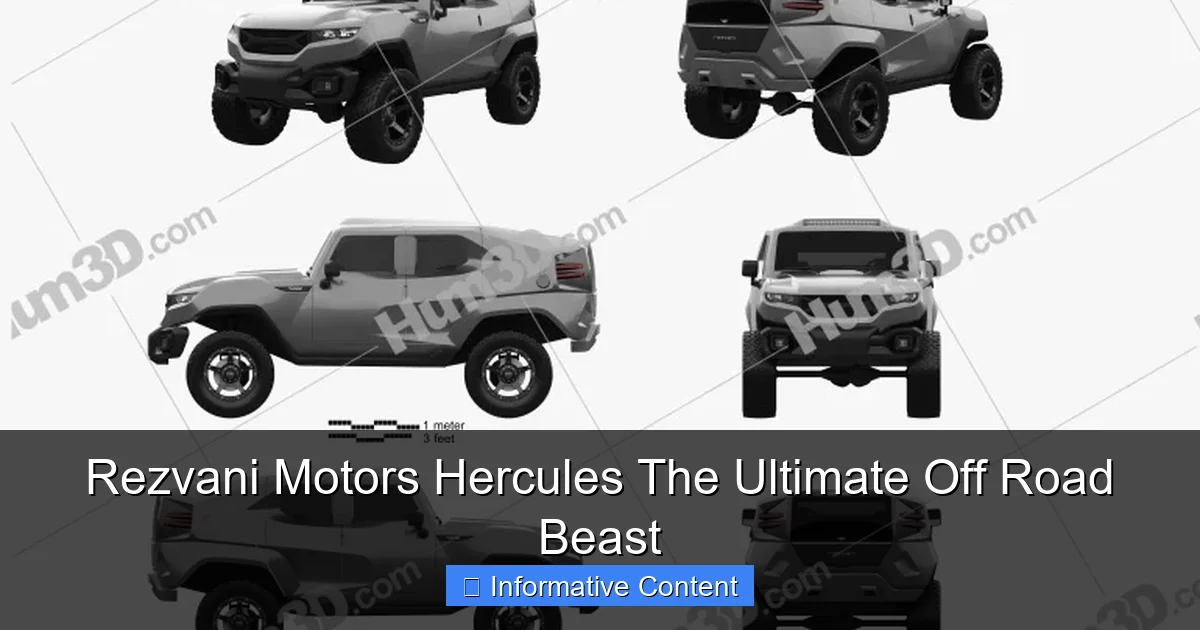 Rezvani Motors Hercules The Ultimate Off Road Beast