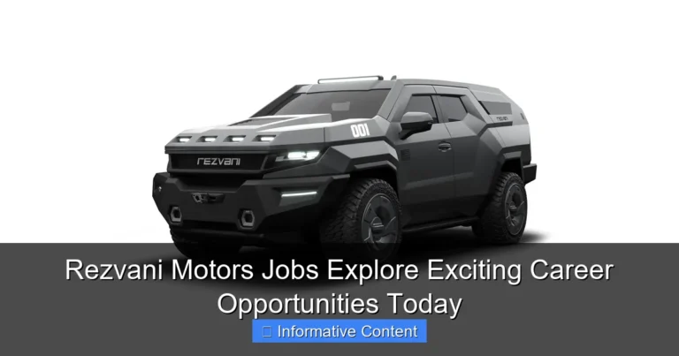 Rezvani Motors Jobs Explore Exciting Career Opportunities Today