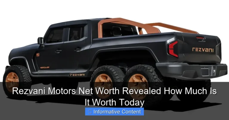 Rezvani Motors Net Worth Revealed How Much Is It Worth Today