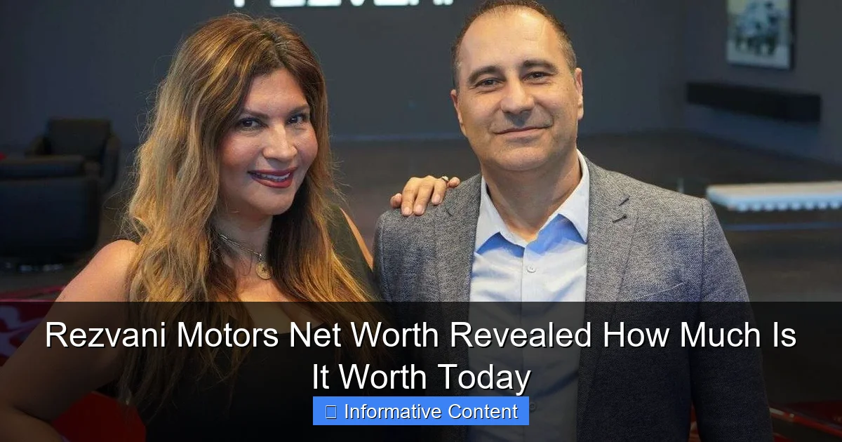 Rezvani Motors Net Worth Revealed How Much Is It Worth Today