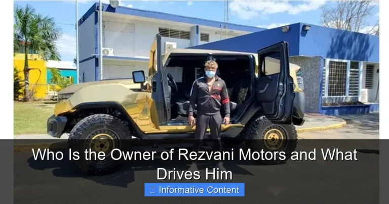 Who Is the Owner of Rezvani Motors and What Drives Him