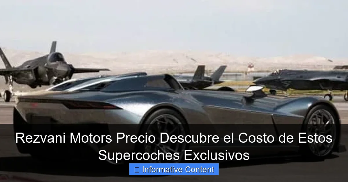 Rezvani Motors Precio Descubre el Costo de Estos Supercoches Exclusivos
