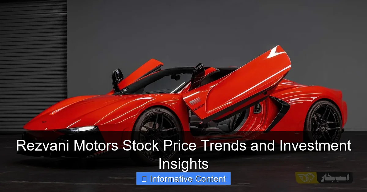 Rezvani Motors Stock Price Trends and Investment Insights