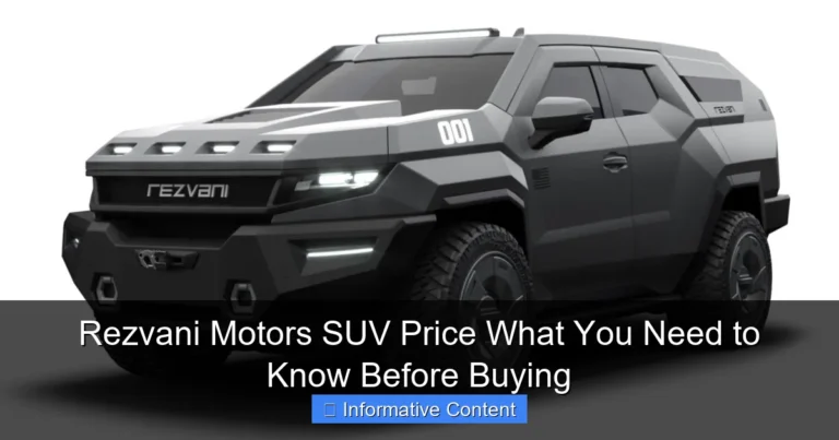 Rezvani Motors SUV Price What You Need to Know Before Buying